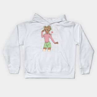 Afro Woman Anime P R t shirt Kids Hoodie